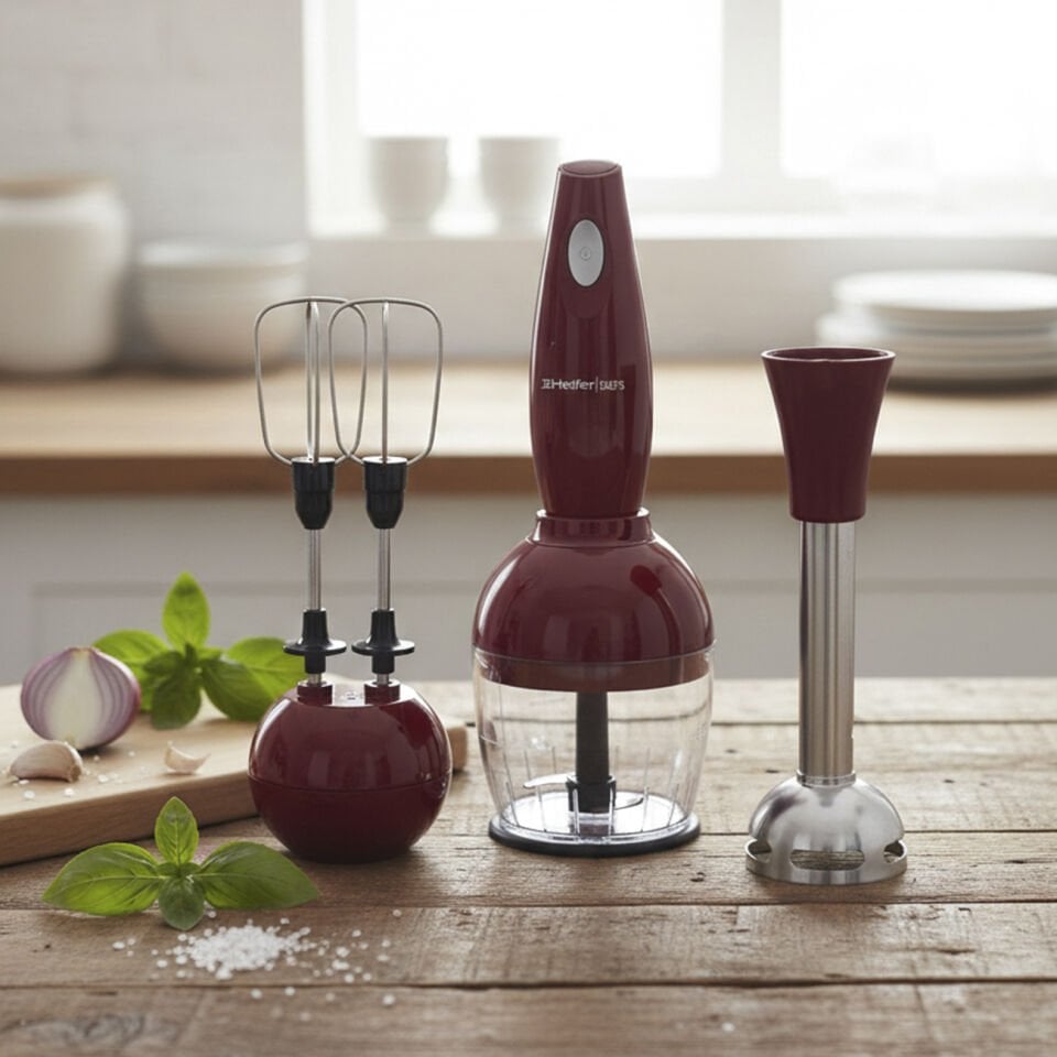 Heifer Chef's Mini Blender Set Kırmızı