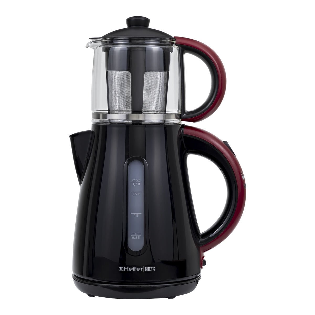 Chef's Çay Makinesi Black Red - 1500W