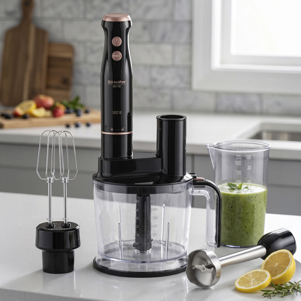 Heifer Chef's Pro Mega Blender Seti 1800W- 1500ml Rende Hazneli Çırpıcılı Doğrayıcı